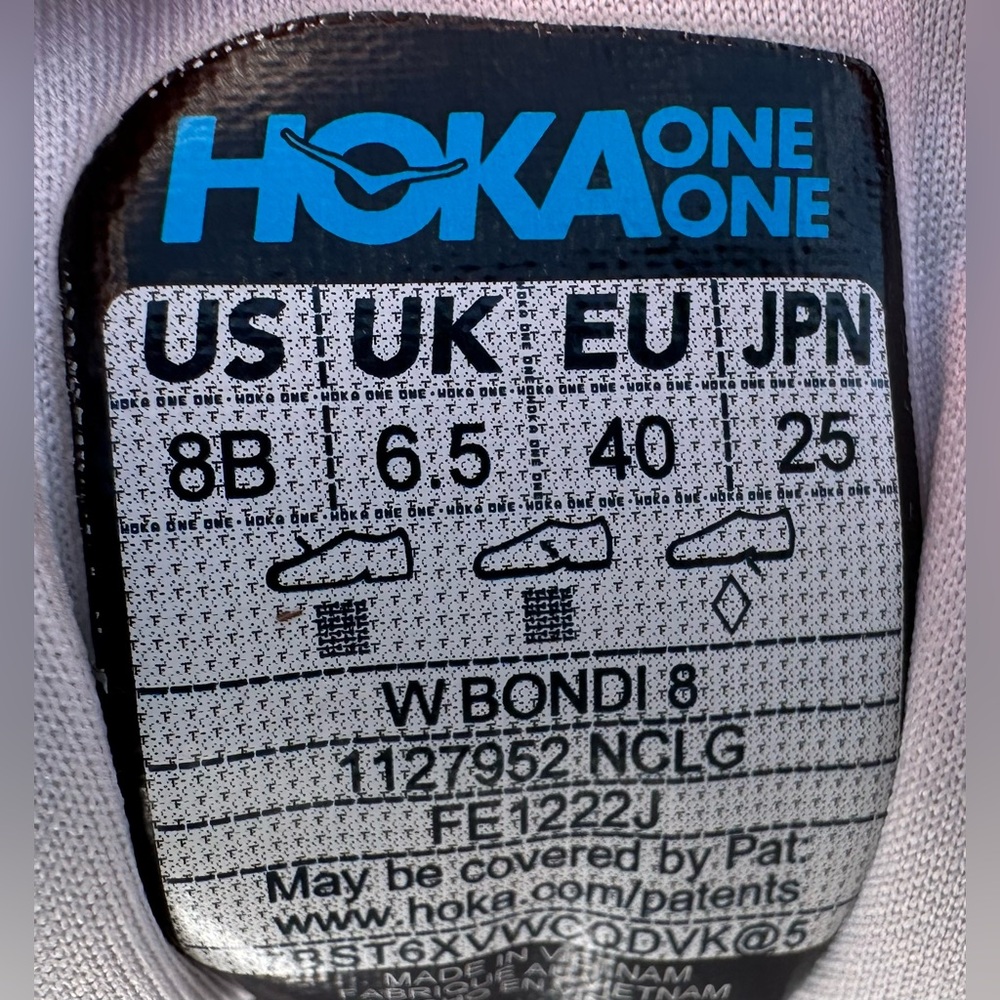 Hoka One One Bondi 8 Nimbus Cloud Running Shoes Women’s Size 8 in Extra VGC - Picture 2 of 15